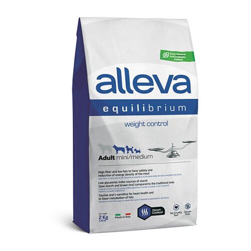 Alleva hrana za pse za kontrolu težine 2kg mini medium adult equilibrium ALP6013 Slike