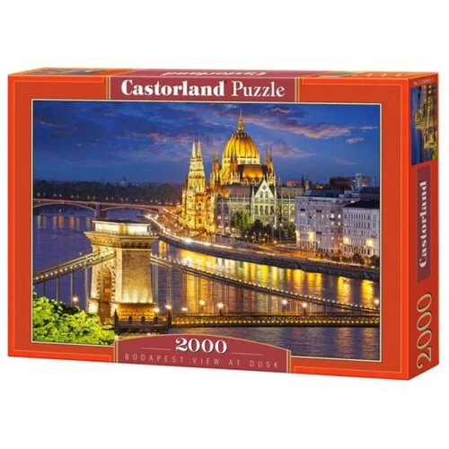 Castorland 2000 kosov kartonske sestavljanke mesta in vasi Budimpešta v mraku, Večbarvno, (21552869) Cene