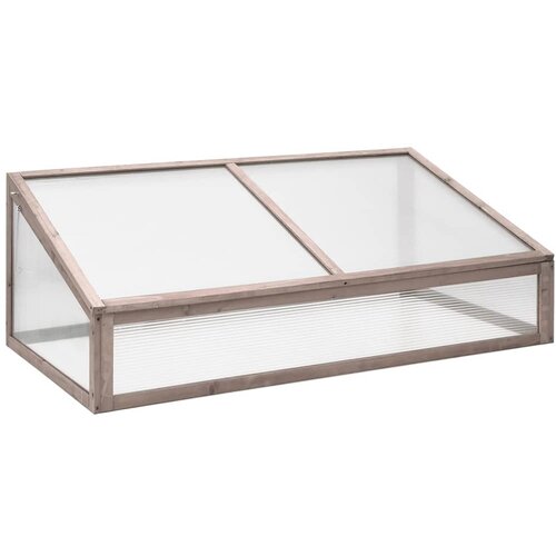 vidaXL Rastlinjak siv 110x58,5x39 cm les jelke Cene