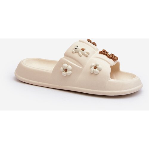 Boto Women's Foam Sandals with Beige Decorations Cambrina Cene