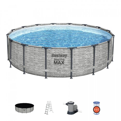 Montažni bazen 14FT 427x122cm Steel Pro Max BESTWAY Slike