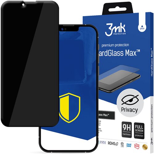 3mk HARDGLASS MAX PRIVACY KALJENO STEKLO ZA APPLE IPHONE 13/13 PRO, (22000269) Slike