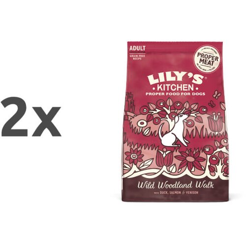 Lily's Kitchen wild woodland walk adult - raca, losos in divjačina 2 x 7 kg Cene