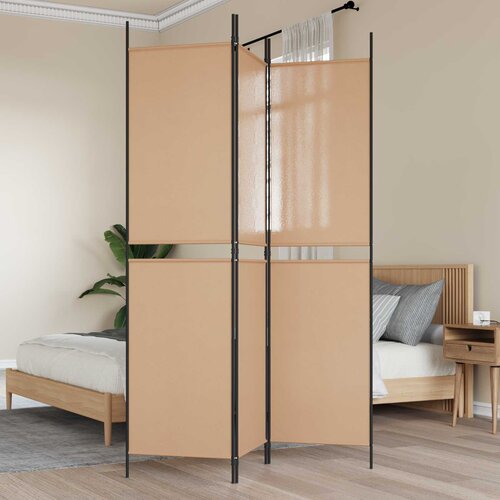  3-panelni pregradni zid Bež 150 x 200 cm Tkanina Cene