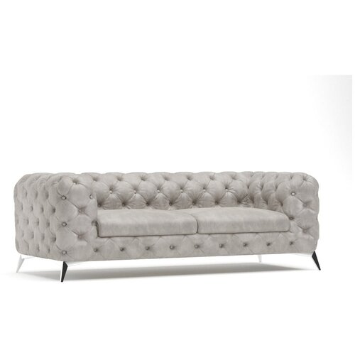 Ropez Svijetlo siva bar&amp;scaron;unasti sofa 225 cm Chelsea &amp;ndash; Slike