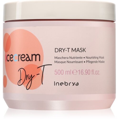 Inebrya Ice Cream Dry-T Mask hranjiva maska za suhu, iscrpljenu kosu 500 ml Slike