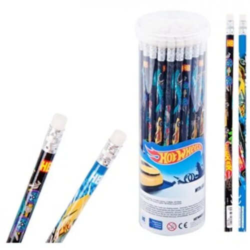 TOMO&amp;Scaron;PED Olovka s gumicom hb hot wheels Slike