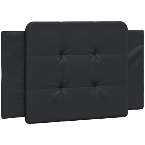 Maison Chic posteljno vzglavje - vzglavna omarica - vzglavna stranica črna 80 cm umetno usnje, (21703869) Cene