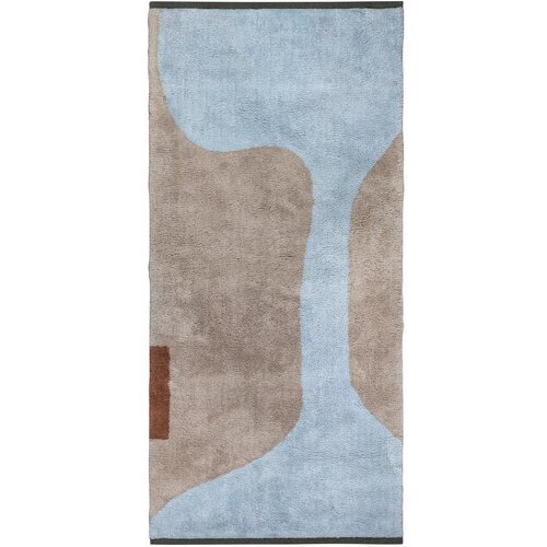 Mette Ditmer Denmark Svijetlo plava/bež periva pamučna staza 70x150 cm Figura &amp;ndash; Slike