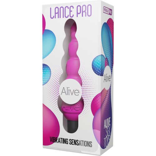 Alive Analni čep sa vibracijom Lance Pro, 14cm, Roze Cene
