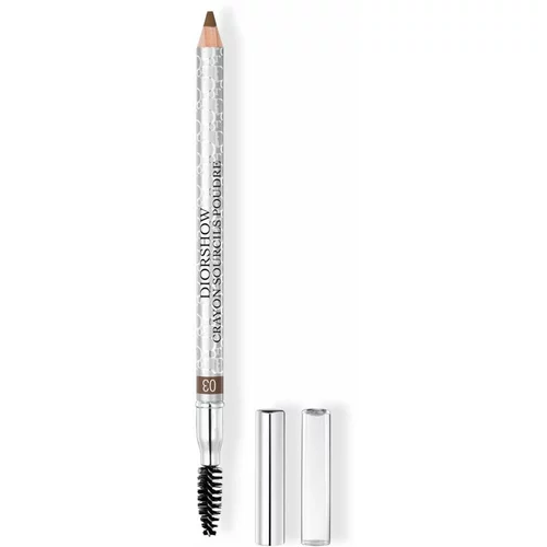 Christian Dior Diorshow Crayon Sourcils Poudre vodoodporen svinčnik za obrvi 1,19 g odtenek Brown 03