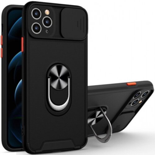 Samsung A72 futrola Magnetic Defender Silicone Black Cene