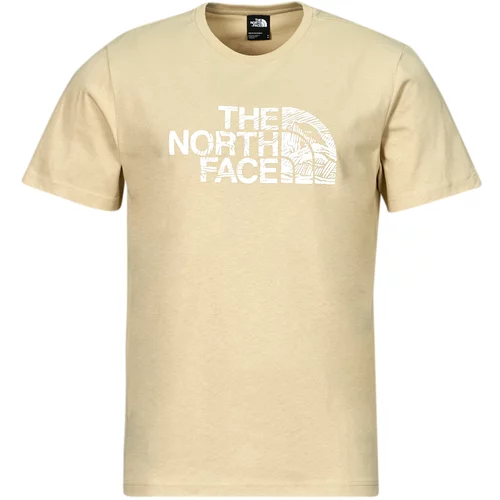 The North Face Majice s kratkimi rokavi WOODCUT Bež