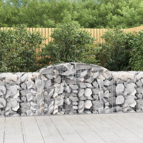  Obokane gabion košare 8 kosov 300x50x80/100 cm cinkano železo Cene
