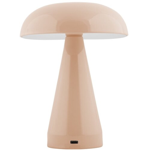 Leitmotiv Bež LED stolna lampa s mogućnosti zatamnjivanja s metalnim sjenilom (visina 20,5 cm) Rachel &amp;ndash; Slike