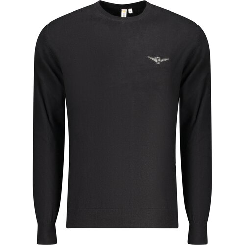 ACCADEMIA MILITARE Mu&amp;scaron;ki crni džemper s V-izrezom Slike