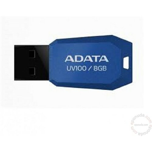 Adata 16 GB DashDrive UV100 Slim Bevelled, USB 2.0 Flash Drive Blue AUV100-16G-RBL usb memorija Slike