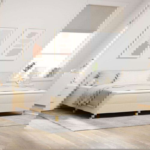  vzmetnica s podlago krem 180x200 cm tkanina, (22083361) Cene