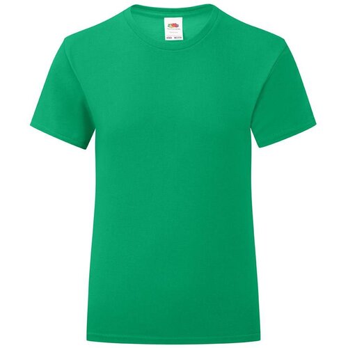 Fruit Of The Loom Iconic Girls&amp;#039; Green T-shirt Slike