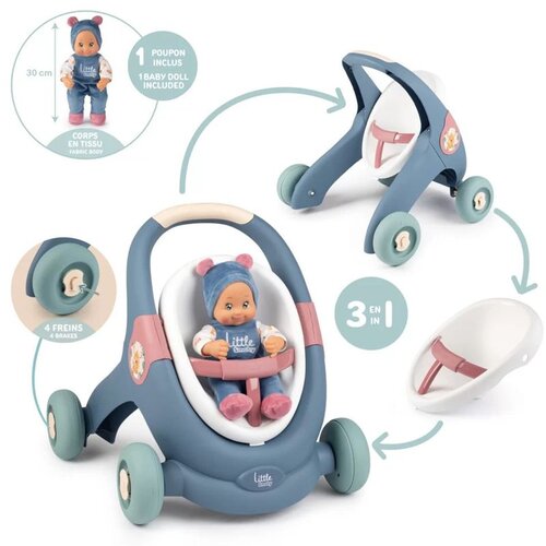 Smoby hodalica/kolica za bebe 3 u 1 + lutka Cijene
