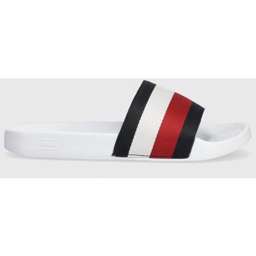 Tommy Hilfiger Natikači ESSENTIAL CORP SLIDE ženski, bela barva, FW0FW07256 Slike
