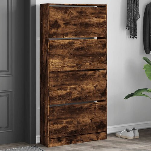 vidaXL Ormarić za cipele s 4 ladice boja hrasta 80 x 21 x 163 5 cm Cijene