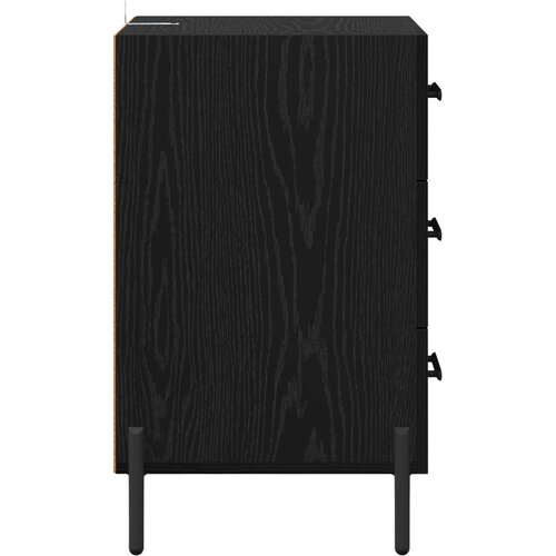  Noćni ormar Crni hrast 40 x 40 x 66 cm Konstruirano drvo Slike