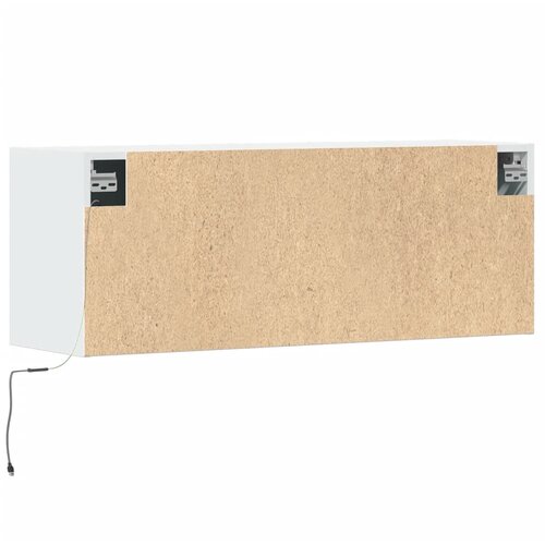  Zidni TV ormarić s LED svjetlima bijeli 100 x 31 x 38 cm Slike