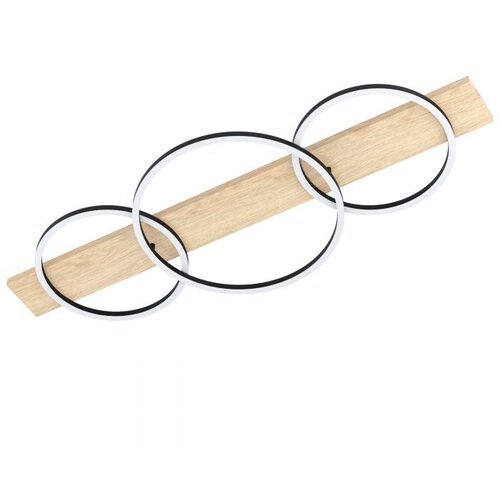 Eglo LED stropna svjetiljka Boyal 99468, 3x 12 W, 101 cm, crna/prirodno drvo Cijene