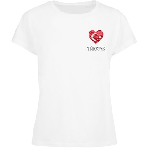 Merchcode Turkey with a women&amp;#039;s everyday t-shirt in white Slike