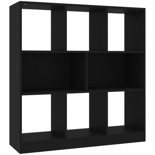 Maison Chic Knjižna omara - Knjižni regal črna 97,5x29,5x100 cm iverna plo&amp;scaron;ča, (21725484) Slike