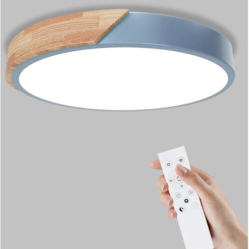 YEXATI lesena LED stropna svetilka z daljincem 32W, 3000&amp;ndash;6000K Slike