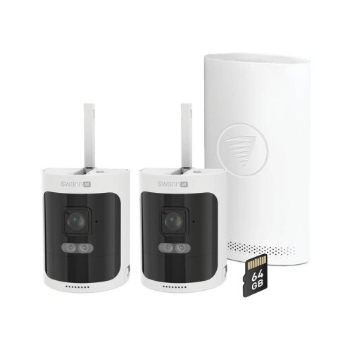 Swann Nadzorna kamera Allsecure 4K, brezžična 64GB SD kartica, 2x kamera - komplet Cene