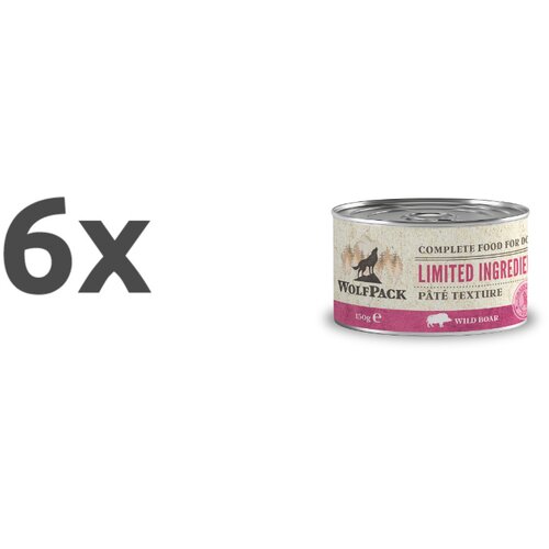 WolfPack limited ingredient adult - divja svinja 6 x 150 g Cene