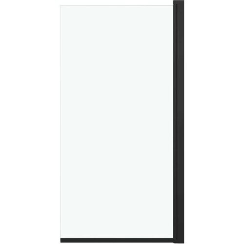 VidaXL Pregrada za tu&amp;scaron; ESG 68 x 130 cm crna Slike