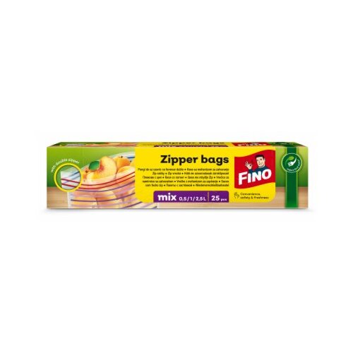Fino kese za zamrzivač ziper mix 25/1 Cene