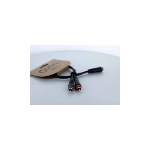 Cordial 14889 utičnica / Cinch audio Y-adapter [1x priključna doza za 3,5 mm banana utikač - 2x ženski cinch konektor] 0 Cijene