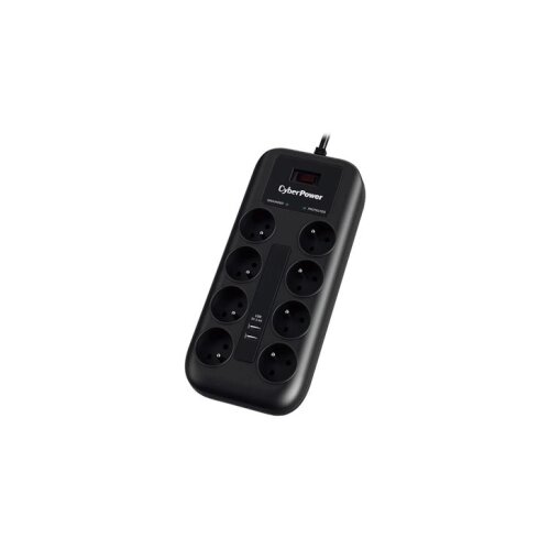 Cyberpower produžni kabl prenapon.zaštita P0820SUF0 8xšuko/2xUSBc/1,8m Cene
