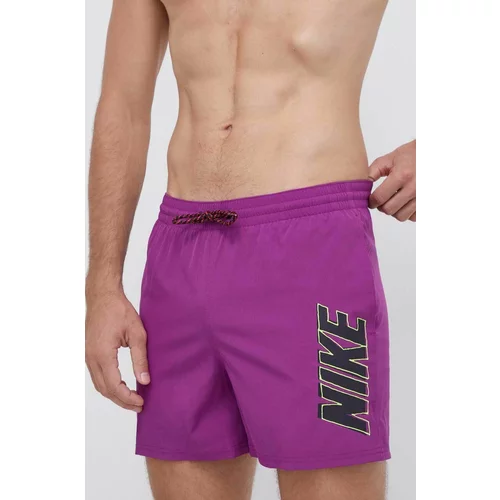 Nike Kopalne kratke hlače Volley vijolična barva