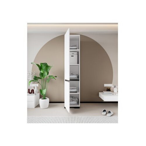 Hanah home ormar floransa 45 white anthracite Slike