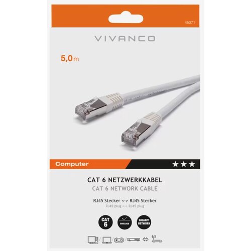 Vivanco CAT6 UTP KABEL 5m CC N5 50 6, (21672299) Cene