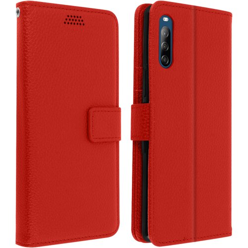 AVIZAR torbica za denarnico sony xperia L4 in preklopna podpora za video, popolna zašcita - rdeca, (20720223) Cene