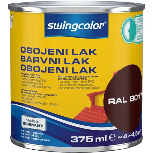 SWINGCOLOR Barvni lak (svilenkasto mat; barva: svetlo čokolada; 375 ml)