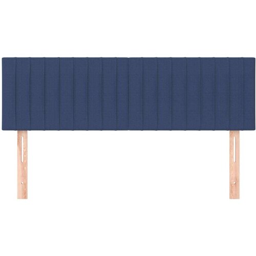  Uzglavlja 2 kom plava 72 x 5 x 78/88 cm od tkanine Slike