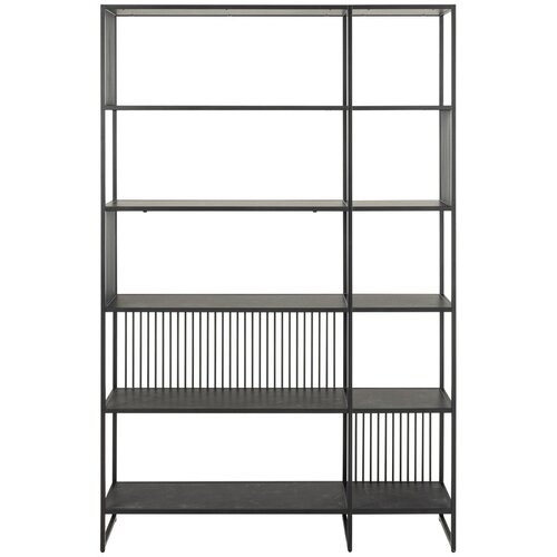 Actona Črn regal 120x185x35 cm Strington &amp;ndash; Slike