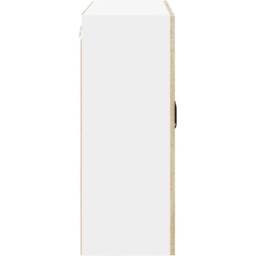  Zidni stakleni ormarić Lucca Hrast sonoma 80 x 31 x 80 cm Slike