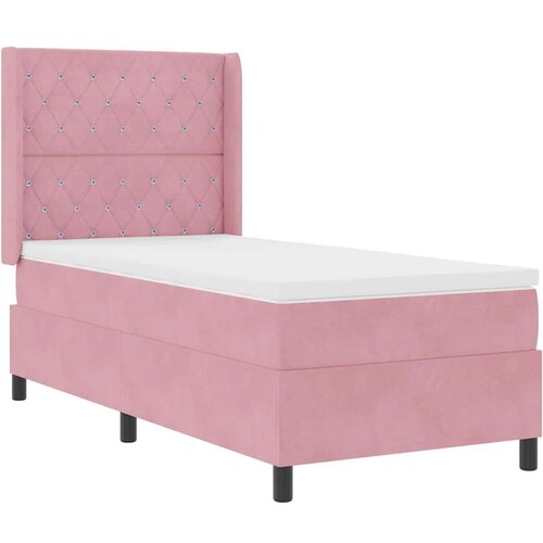 Box spring krevet s madracem Ružičasta 100 x 200 cm Bar&amp;scaron;un Slike