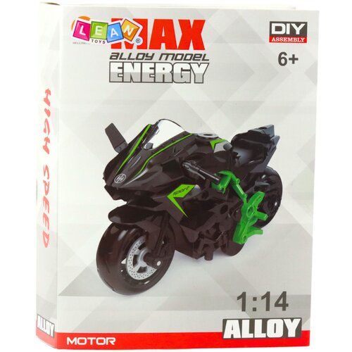  Metalni motor za sastavljanje 1:14 DIY - zeleno/crni Slike
