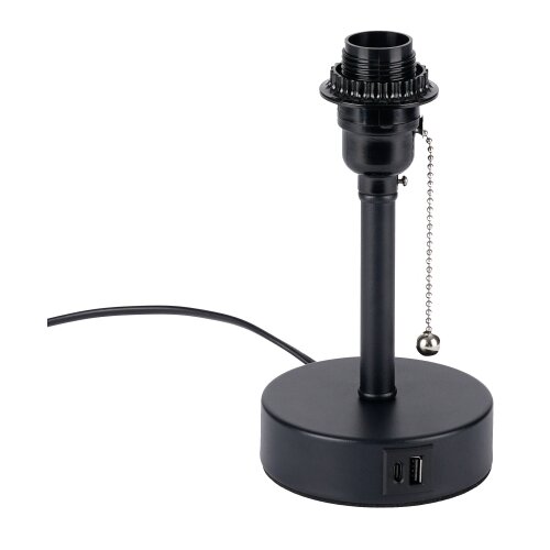  Brilagi - Stona lampa sa USB portom TABLON 1xE27/25W/230V crna/bela Slike