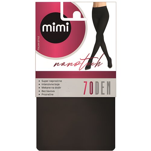 Pompea Mimi Ženske čarape Nanotech 70 DEN negro, M Slike